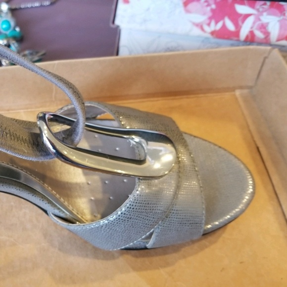 alfani silver sandals